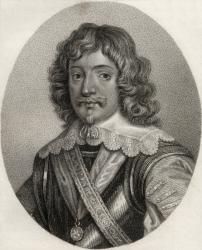 Henry Rich, engraved by Geremia, illustration from 'A catalogue of Royal and Noble Authors, Volume III', published in 1806 (litho) | Obraz na stenu