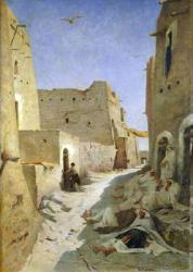 The Bab-El-Gharbi Road, Laghouat, 1859 (oil on canvas) | Obraz na stenu