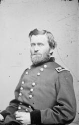 Maj. Gen. Ulysses S. Grant, officer of the Federal Army, 1862-4 (b/w photo) | Obraz na stenu