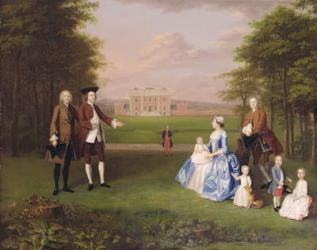 Robert Gwillym of Atherton and his Family, c.1745-7 (oil on canvas) | Obraz na stenu