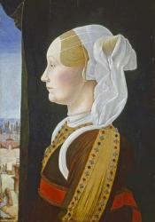 Ginevra Bentivoglio, c. 1474- 77 (tempera on panel) | Obraz na stenu
