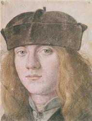 Portrait of a Young Man (pencil & w/c on paper) | Obraz na stenu