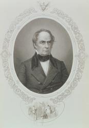 Daniel Webster, from 'The History of the United States', Vol. II, by Charles Mackay, engraved by T. Knight from a daguerrotype (engraving) | Obraz na stenu
