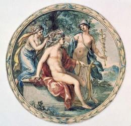 Apollo with his Lyre, Mercury and a Muse | Obraz na stenu