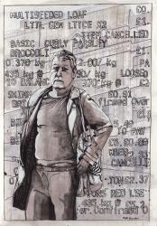 Standing Man, 2012, (pencil, acrylic, gouache, ink) | Obraz na stenu