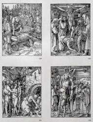 The 'Small Passion' series (clockwise) The Nailing to the Cross; Crucifixion; Christ in Limbo; The Descent from the Cross, pub. 1511 (woodcut) | Obraz na stenu