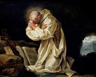 St. Bruno (1030-1101) Praying in the Desert, 1763 (oil on canvas) | Obraz na stenu