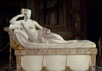 Pauline Bonaparte (1780-1825) as Venus Triumphant, c.1805-08 (marble) | Obraz na stenu