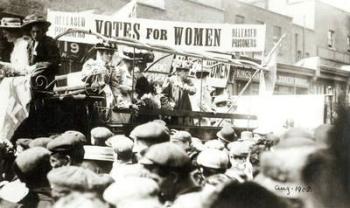 Votes for Women, August 1908 (b/w photo) | Obraz na stenu
