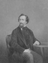 Charles John Huffam Dickens (1812-70) (engraving) | Obraz na stenu