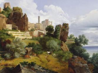 Roquebrune Landscape (oil on canvas) | Obraz na stenu