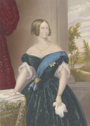 Queen Victoria, c.1860 (aquatint) | Obraz na stenu