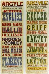 Posters for the Argyle Theatre of Varieties, Birkenhead, 1898 (litho) | Obraz na stenu