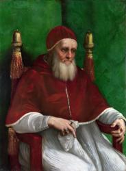 Portrait of Pope Julius II, 1511 (oil on panel) | Obraz na stenu