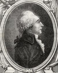 Jean-Baptiste du Val-de-Grace, Baron de Cloots, from 'Histoire de la Revolution Francaise' by Louis Blanc (1811-82) (engraving) | Obraz na stenu