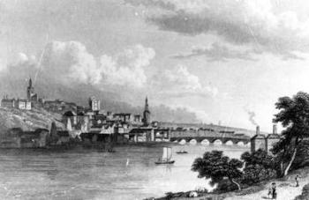 Newcastle from Askew's Wood, engraved by Edward Francis, 1829 (engraving) | Obraz na stenu