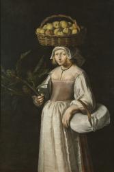 The Vegetable Seller (oil on canvas) | Obraz na stenu