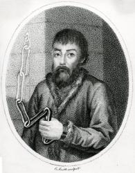 Portrait of Yemelyan Pugachev, 18th Century (engraving) | Obraz na stenu