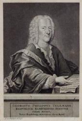 Portrait of Georg Philipp Telemann (engraving) | Obraz na stenu