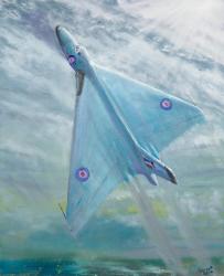 Avro Vulcan B1 Night flight, 2016, (oil on canvas board) | Obraz na stenu