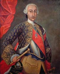 Charles III (1716-88) in armour and wearing the Order of the Golden Fleece (oil on canvas) | Obraz na stenu