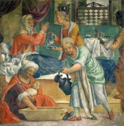 The Birth of the Virgin (fresco) | Obraz na stenu