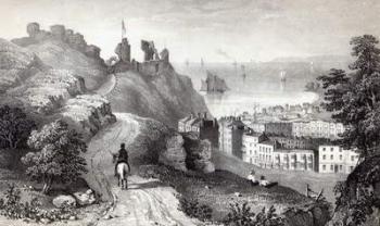 Hastings Castle from the Revd W. Wallinger's Plantation, engraved by R. Martin (engraving) | Obraz na stenu