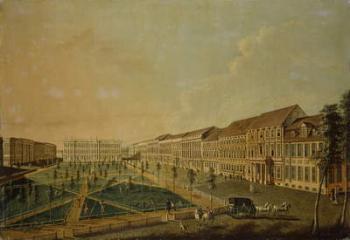 View of Wilhelmsplatz from the south, 1773 (oil on canvas) | Obraz na stenu
