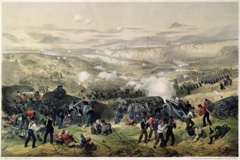 The Battle of Inkerman, 5th November 1854, 1855 (colour litho) | Obraz na stenu