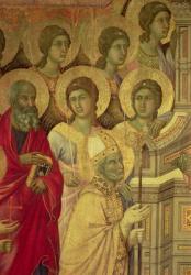 Maesta: Saints, (detail), 1308-11 (tempera on panel) | Obraz na stenu