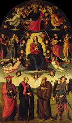 The Virgin enthroned, with angels and saints (Vallombrosa altarpiece) | Obraz na stenu