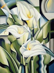 Cubist lilies, 2002 (oil on canvas) | Obraz na stenu