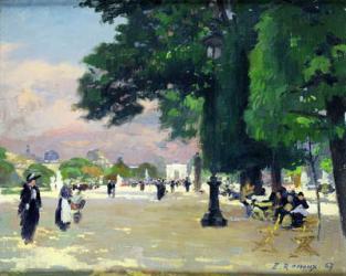 The Tuileries (oil on canvas) | Obraz na stenu