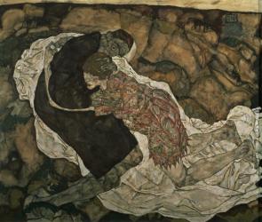Death and the Maiden (Mann und madchen), 1915 | Obraz na stenu