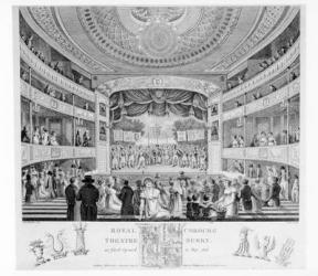 The Royal Cobourg Theatre, Surry, 1818 (engraving) | Obraz na stenu