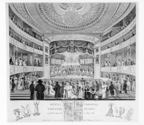 The Royal Cobourg Theatre, Surry, 1818 (engraving) | Obraz na stenu