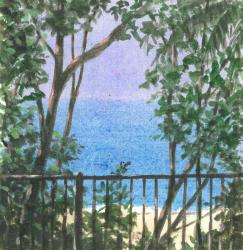 Balcony View, 2015 (w/c on paper) | Obraz na stenu