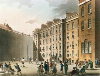 The Fleet Prison from Ackermann's 'Microcosm of London', Volume II, 1809 (aquatint) | Obraz na stenu