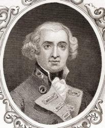 Admiral of the Fleet Richard Howe, 1st Earl Howe (engraving) | Obraz na stenu