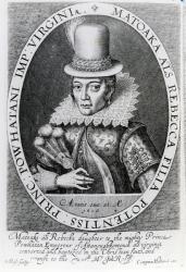 Pocahontas, 1616 (engraving) | Obraz na stenu