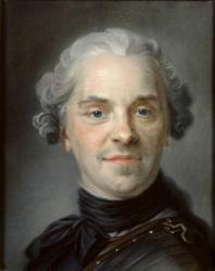 Portrait of Maurice, Comte de Saxe (1696-1750) 1747 (pastel) | Obraz na stenu