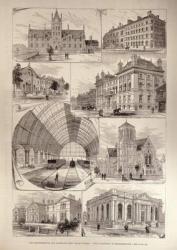 The Middlesbrough and Cleveland Iron Trade Jubilee: Public Buildings in Middlesbrough, from 'The Illustrated London News', 10th August 1881 (engraving) | Obraz na stenu