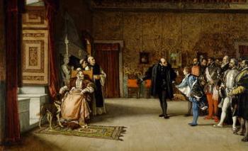 Juan de Austria's presentation to Emperor Carlos V in Yuste, 1869 (oil on canvas) | Obraz na stenu