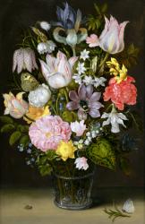 Still Life with Flowers (oil on copper) | Obraz na stenu