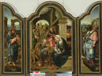Adoration of the Magi (oil on panel) | Obraz na stenu