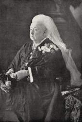 Queen Victoria (1819-1901) c.1899 (black and white photograph) | Obraz na stenu