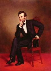 Portrait of Abraham Lincoln (oil on canvas) | Obraz na stenu