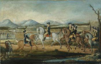 Washington Reviewing the Western Army at Fort Cumberland, Maryland, after 1795 (oil on canvas) | Obraz na stenu