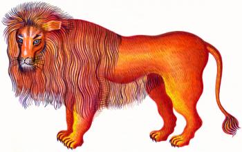 Leo the Lion, 1996, (ink and gouache) | Obraz na stenu