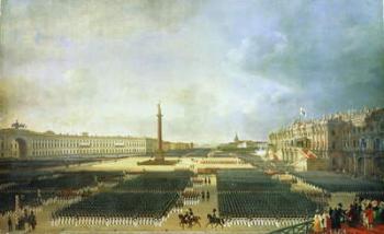 The Consecration of the Alexander Column in St. Petersburg on August 30th 1834 (oil on canvas) | Obraz na stenu